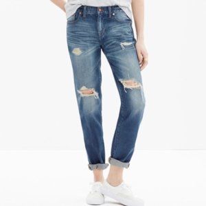 Madewell Boy Jean Boyfriend Straight Leg Distressed Jeans